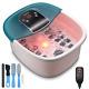 Foot Spa Bath Massager, Gfci Plug Foot Bath With Foot Kit For Pedicure, Red Ligh