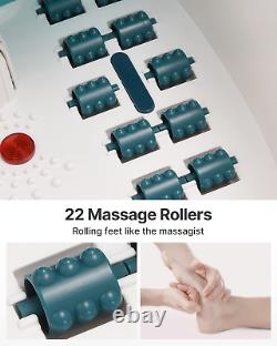 Foot Spa Bath Massager, GFCI Plug Foot Soak Tub Pedicure Kits with Heat, Bubble