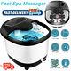 Foot Spa Bath Massager Heat Bubble With Led Display Relax Timer Warm Pedicure