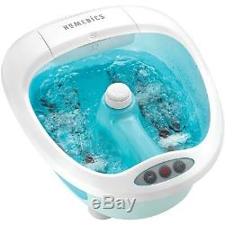 Foot Spa Bath Massager Heat Thermal Boost Bubble Vibration Water 4 Roller Corded