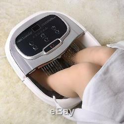 Foot Spa Bath Massager Machine Heat Red Light LED Display Relief Relax Soak Tub