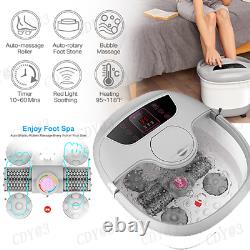Foot Spa Bath Massager + Massage Rollers and Balls(Motorized) for Health Cleanin