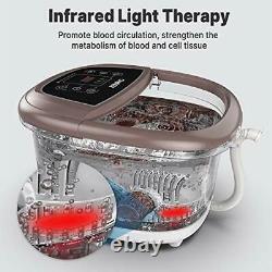 Foot Spa Bath Massager Motorized Foot Heat Massage Jet Powerful Infrared Shiatsu
