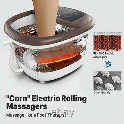 Foot Spa Bath Massager Motorized Foot Heat Massage Jet Powerful Infrared Shiatsu