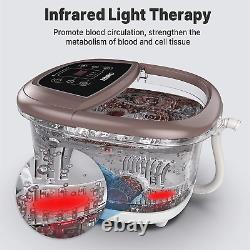 Foot Spa Bath Massager, Motorized Foot Spa with Heat and Massage and Jets, Powerf