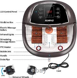 Foot Spa Bath Massager, RENPHO Motorized Foot Spa with Heat and Massage and Jets