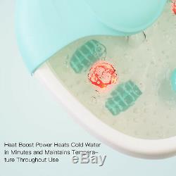 Foot Spa Bath Massager Tem/Time Set Heat Bubble Vibration Water Fall Three Types