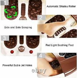 Foot Spa Bath Massager WithHeat 16 Pedicure Spa Motorized Shiatsu Roller Massage