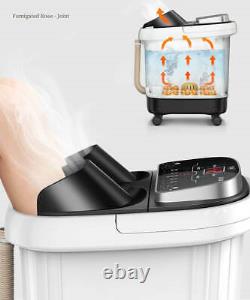Foot Spa Bath Massager With Heat Oxygen Bubbles Therapy Rolling Vibration