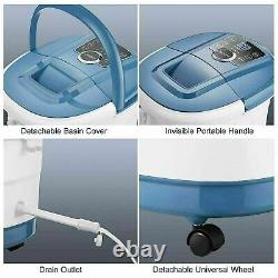 Foot Spa Bath Massager With Rollers Deep Heating Soaker Bucket Digital Timer