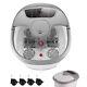 Foot Spa Bath Massager Withheat&bubble Motorized Rollers Temp Control Relax Warm