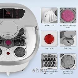 Foot Spa Bath Massager withHeat Massage and Bubble Jets Multi-Modes Foot E y m