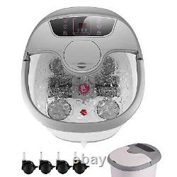 Foot Spa Bath Massager withHeat Massage and Bubble Jets Multi-Modes Foot Relief#