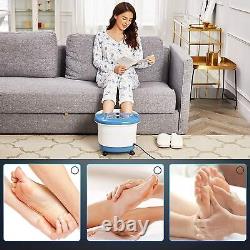 Foot Spa Bath Massager withHeating Bubble Jets Temp&Time Set Foot Soaker Tub Warm