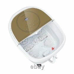 Foot Spa Bath Massager with 3 Angle Shower Brown