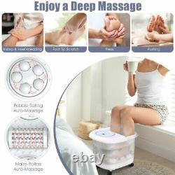 Foot Spa Bath Massager with 3 Angle Shower White