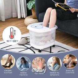 Foot Spa Bath Massager with 3 Angle Shower White