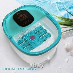 Foot Spa Bath Massager with 6 Automatic Masssage Rollers, Heat, Bubbles and Vibr