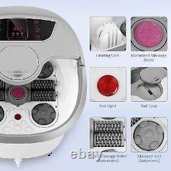 Foot Spa Bath Massager with Automatic Heat & Massage Rollers Foot Soaker Tub