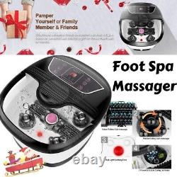 Foot Spa Bath Massager with Automatic Shiatsu Massaging Rollers+Heat Bubbles Hot