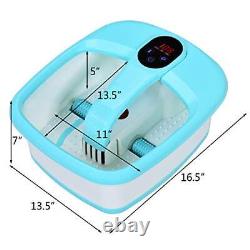Foot Spa Bath Massager with Fast Heating Large Bubbles Digital Temperature Co