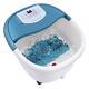 Foot Spa Bath Massager With Heat, 6 Motorized Massage Rollers, Bubbles, Vibration