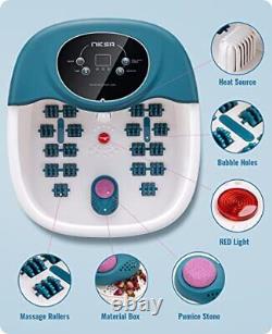 Foot Spa Bath Massager with Heat Bubble Vibration and Temperature Control 22