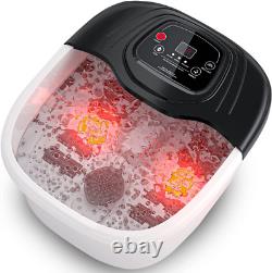 Foot Spa Bath Massager with Heat, Bubble and Vibration, Digital Temperature Cont