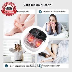 Foot Spa Bath Massager with Heat, Bubble and Vibration, Digital Temperature Cont