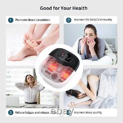 Foot Spa Bath Massager with Heat, Bubble and Vibration, Digital Temperature Cont