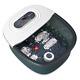 Foot Spa Bath Massager With Heat, Bubbles, Vibration And Red Light, 4 Massage Rol