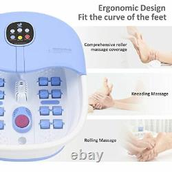 Foot Spa Bath Massager with Heat Bubbles and Vibration Massage and Jets 16OZ