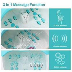 Foot Spa Bath Massager with Heat Bubbles and Vibration Massage and Jets 16 OZ