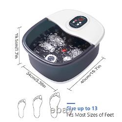 Foot Spa Bath Massager with Heat Bubbles and Vibration Massage and Jets, Pedicur