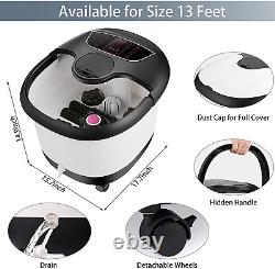 Foot Spa Bath Massager with Heat, Bubbles and Vibration, Pedicure Foot Spa with Mo