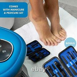Foot Spa Bath Massager with Heat, Bubbles and Vibration, Shiatsu Massage