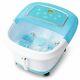 Foot Spa Bath Massager With Heat, Extra Large Size With Wheeled Base