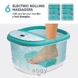 Foot Spa Bath Massager with Heat Feet Soaking Tub Features 6 Shiatsu Massage R
