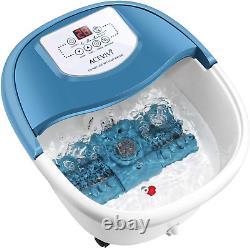 Foot Spa Bath Massager with Heat, Foot Bath with Automatic Massage Rollers, Pumi