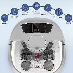 Foot Spa Bath Massager with Heat Massage & Bubble Jets Multi-Modes Relief Home New
