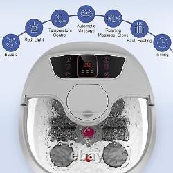 Foot Spa Bath Massager with Heat Massage & Bubble Jets Multi-Modes Relief Home USA