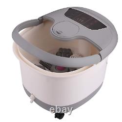 Foot Spa Bath Massager with Heat, Massage, Bubble Jets and Auto Pedicure Stone