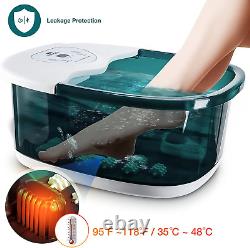 Foot Spa Bath Massager with Heat, Pedicure Foot Soak Tub with 22 Massaging Rolle