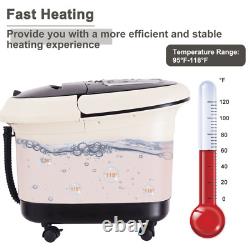 Foot Spa Bath Massager with Heat Vibration and Tempreture and Time Setting