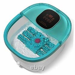Foot Spa Bath Massager with Heating Function, 6 Automatic Massage Rollers