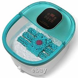Foot Spa Bath Massager with Heating Function, 6 Automatic Massage Rollers