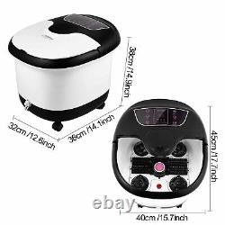 Foot Spa Bath Massager with Massage Rollers and Balls(Motorized) Heat and Bubbles