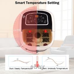 Foot Spa Bath Massager with Water Heat Vibration Temperature and Time Setting