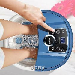 Foot Spa Bath Motorized Massage Adjustable Time & Temperature with Heat & Bubble