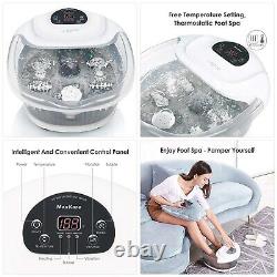 Foot Spa/Bath Soaker with Heat Bubbles Vibration and Massage Pedicure Manually M